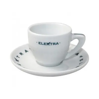 Elektra Logo Embossed Espresso Cup And Saucer Set – Pack Of 6 1