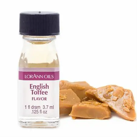 English Toffee Flavor Oil – Concentrated Food-Grade Extract, 1 Dram Bottle By Lorann 1