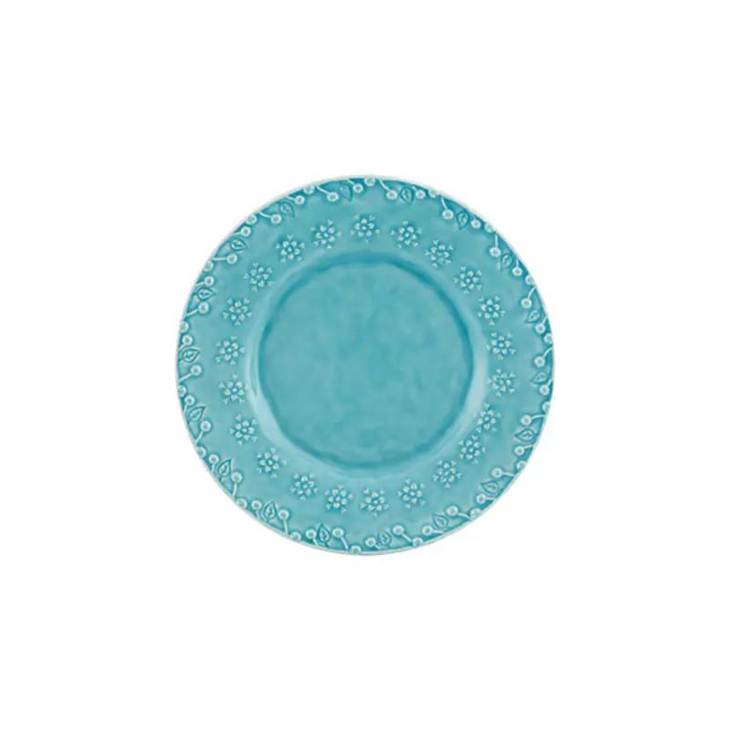 Flora Collection Blue Dessert Plate 1
