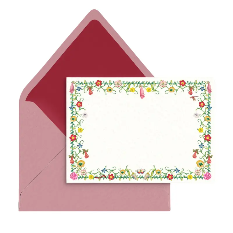 Floretta Delicate Stationery Set – Romantic Floral Details 1