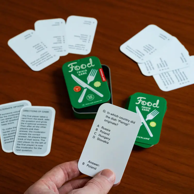 Food & Culinary Trivia Game – Interactive Question Cards 1