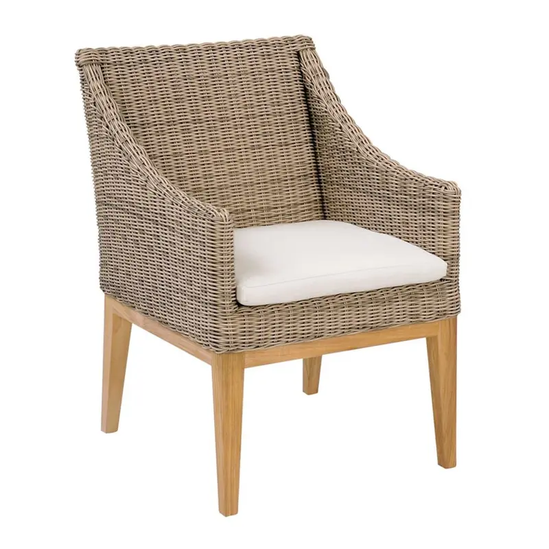 Frances Outdoor Dining Armchair With Ergonomic Support 1