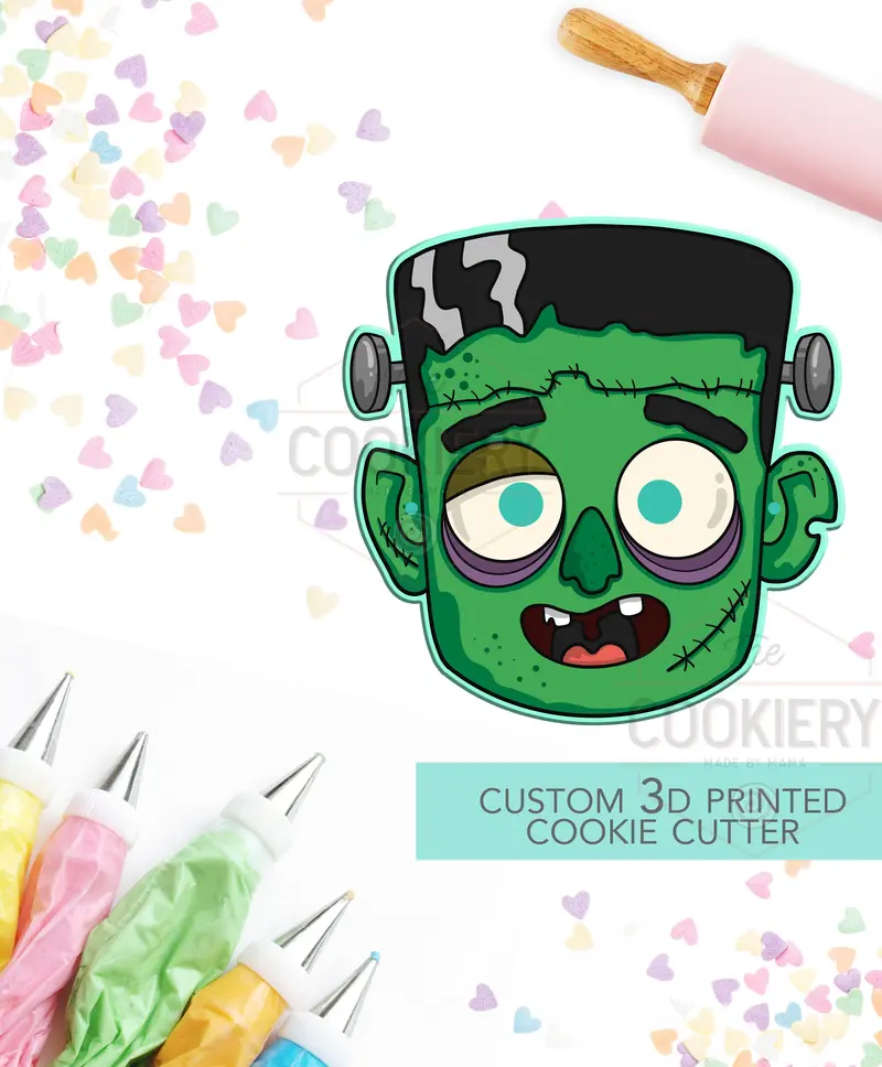Frankenstein Monster Cookie Cutter – Spooky Halloween Baking Shape 1