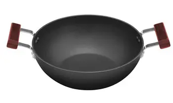 Futura Flat-Bottom Deep Kadhai – 3.5L With Stainless Steel Lid & Dual Handles (Ink35S) 1