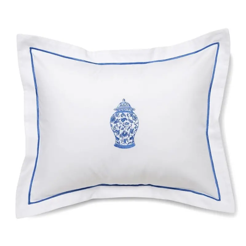 Ginger Jar Motif Wide-Width Boudoir Pillow Cover 1