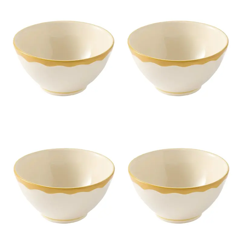 Giovanna Set Of 4 Stoneware Breakfast Bowls 1