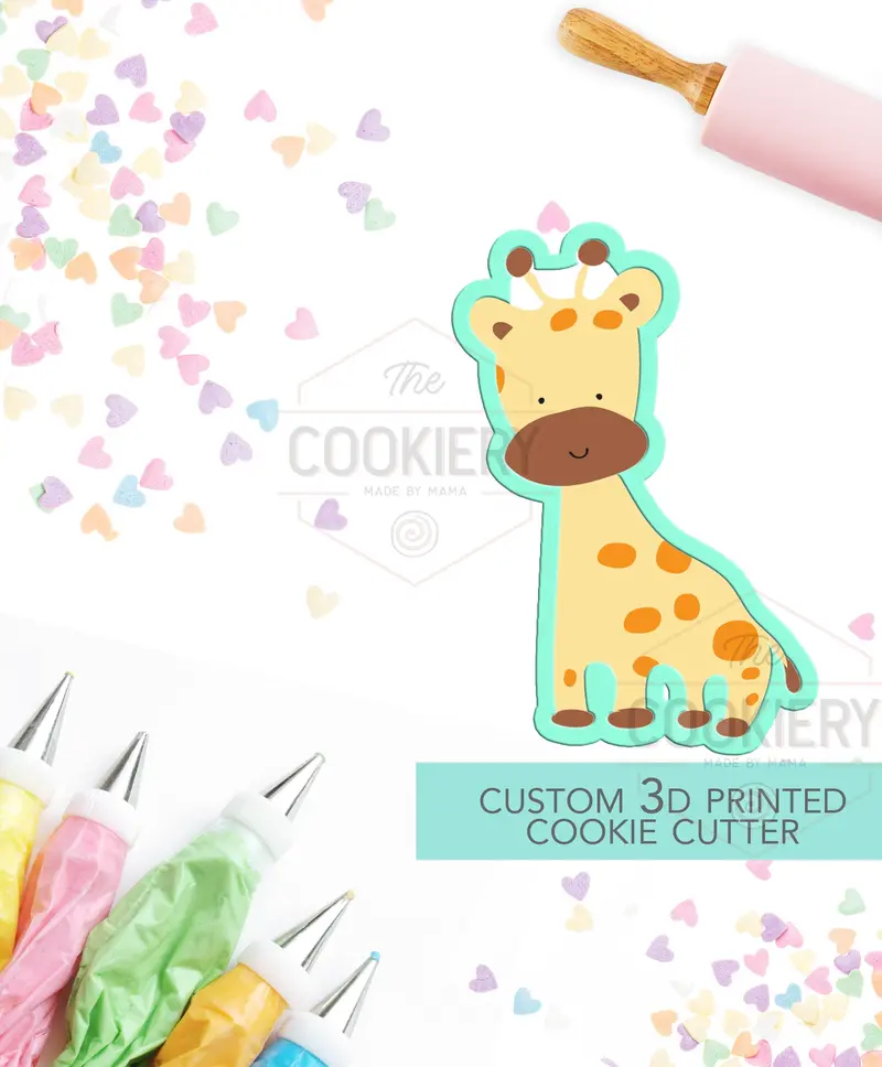 Giraffe Cookie Cutter – Tall & Friendly Safari-Inspired Design 1