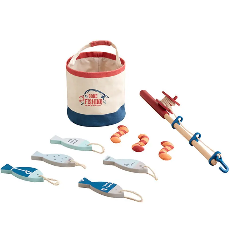 Gone Fishing Themed Toy Set With Rod, Fish, And Bucket 1
