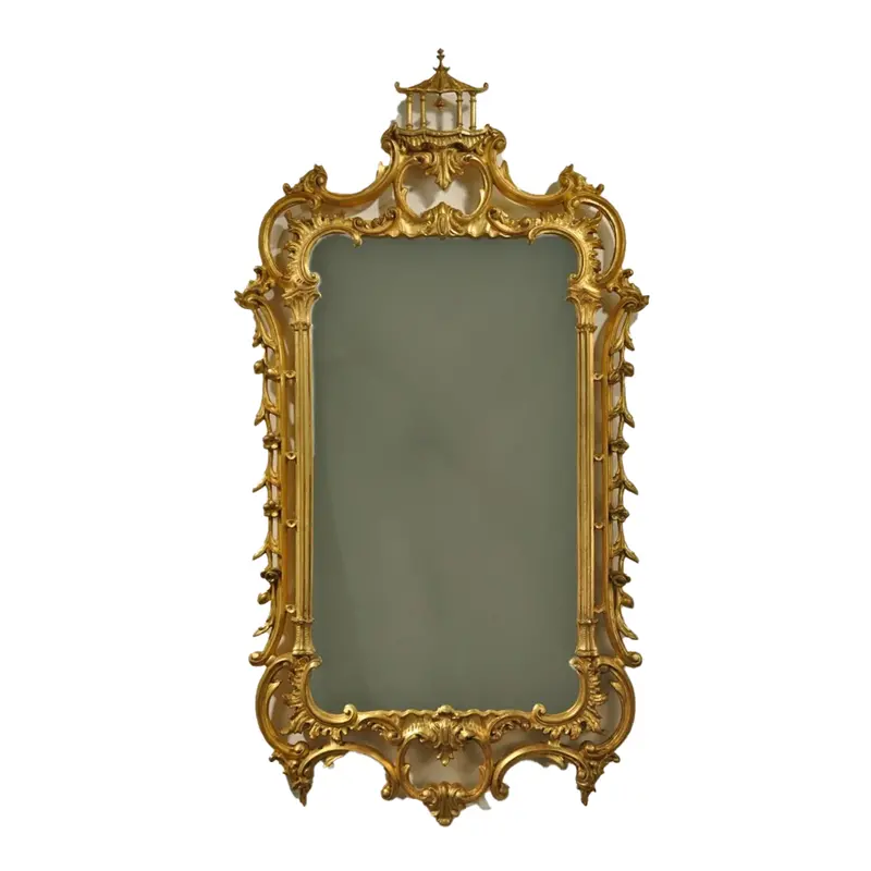 Grand Pagoda Wall Mirror – Chippendale-Inspired Ornate Design 1