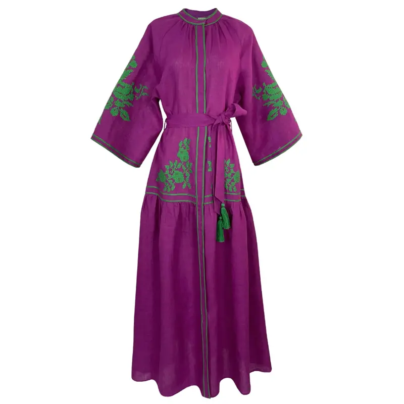 Grape Swan Dress – Rich Hued, Sculptural Evening Wear 1