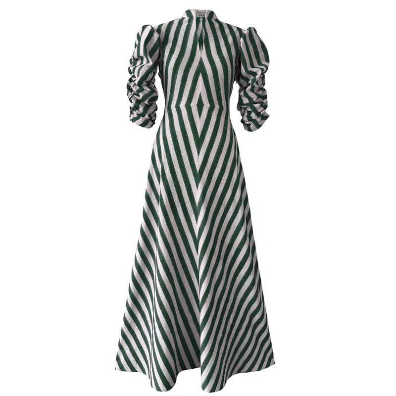 Green Illusion Mesh Overlay Dress 1