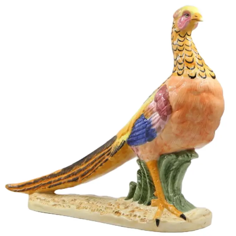 Hand-Painted Ceramic Pheasant Figurine 1