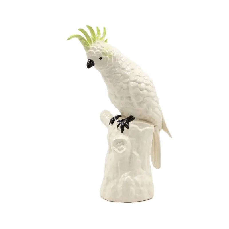 Handcrafted Ceramic Cockatoo Sculpture 1