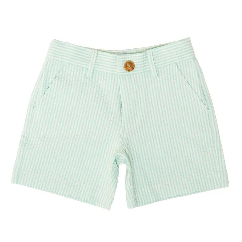Hart Men'S Mid-Ocean Mint Seersucker Shorts 1