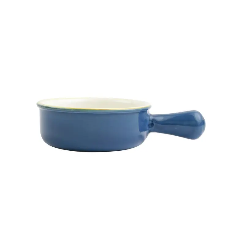 Individual Ceramic Round Baker With Handle – Oven-Safe 5