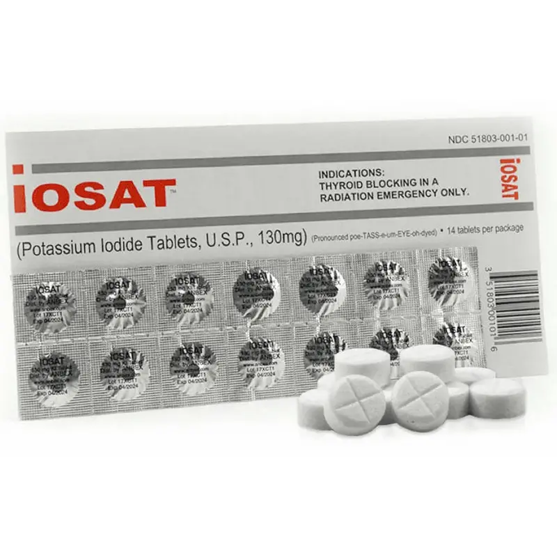 Iosat Potassium Iodide Radiation Protection Tablets 1