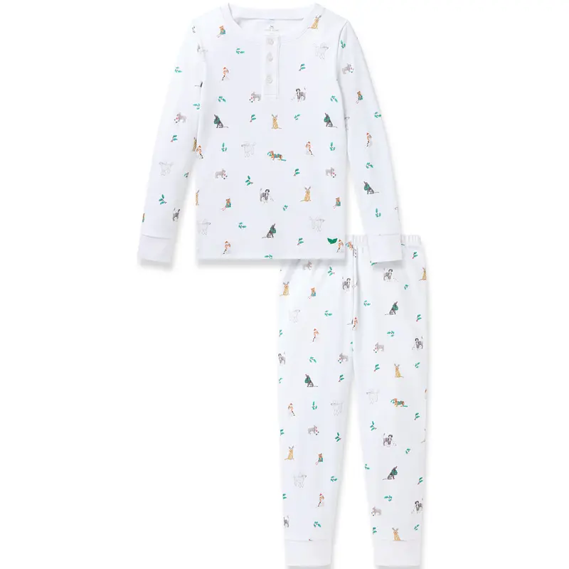 Kids’ Jingle Paws Pima Cotton Snug-Fit Pajama Set 1