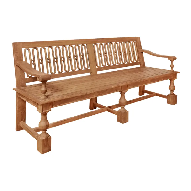 Kingston Outdoor Bench In Weather-Resistant Wood Or Metal 1