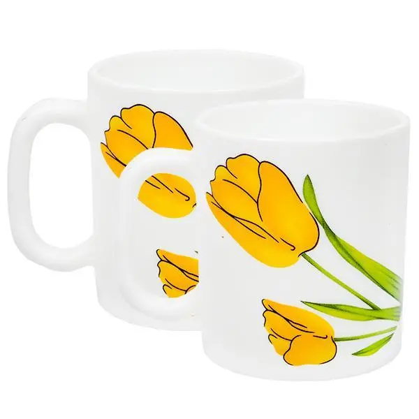 La Opala Diva Cylinder Tulip Coffee Mug – 320Ml Ergonomic Ceramic Design 1
