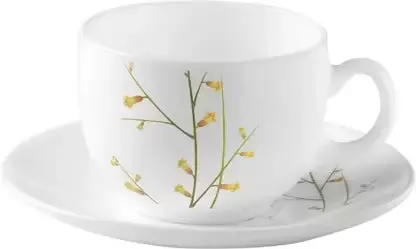 Laopala Diva Citron Weave Tea Set – 6-Piece Cup & Saucer Combo (160Ml + 220Ml) 1