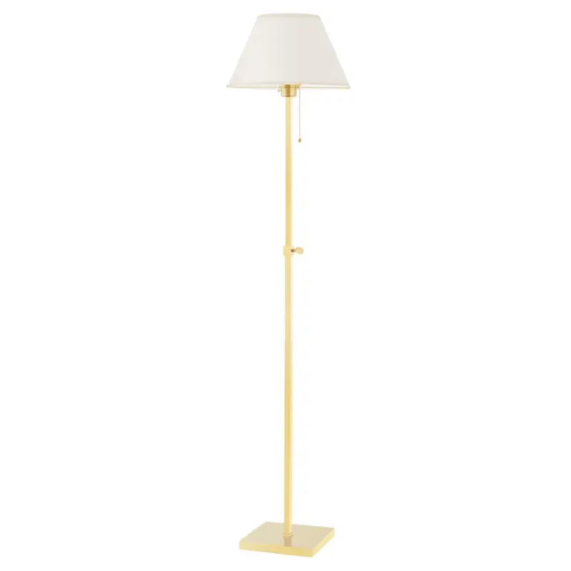 Leeds Aged Brass Arch Floor Lamp 1