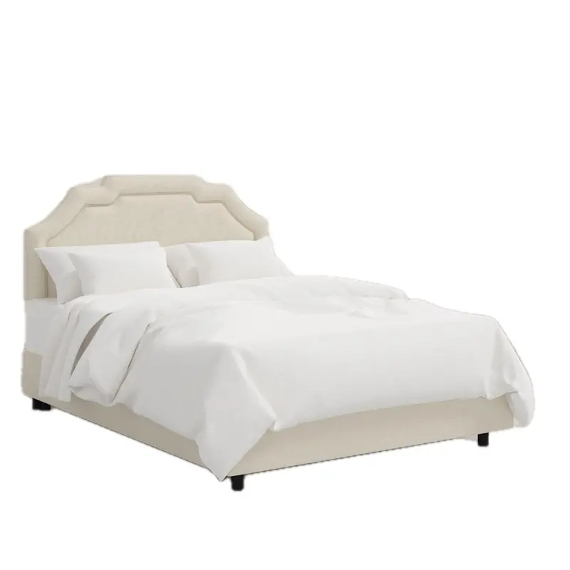 Leona Fabric-Clad Upholstered Bed – Plush Low-Profile Platform Design 6