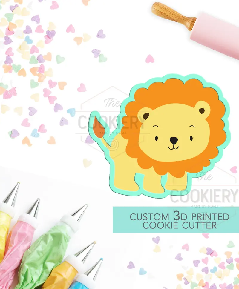 Lion Character Cookie Cutter – Inspired By Classic Jungle Themes 1