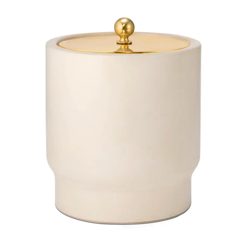 Livio Parchment-Finish Ice Bucket 1