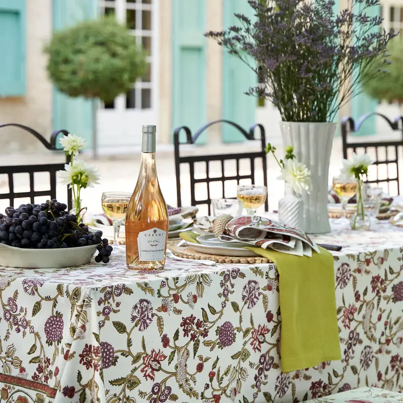 Louise Multicolor Tablecloth – Bold Handcrafted Pattern 1