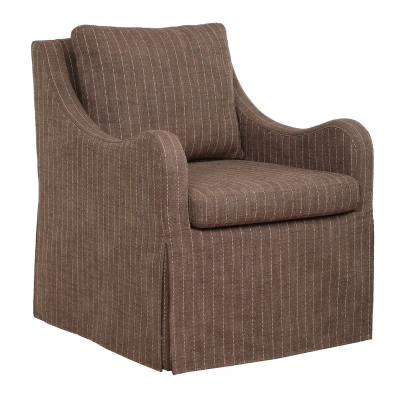 Luisa Swivel Chair With Accent Cushioning 1