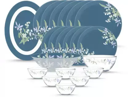Luminarc Keon Glass Dinner Set – 21-Piece Modern Collection 1