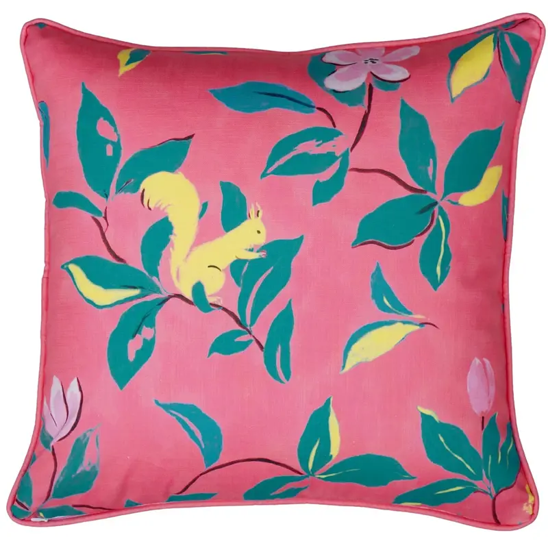 Magnolias Floral Pillow Cover In Blush Pink 1