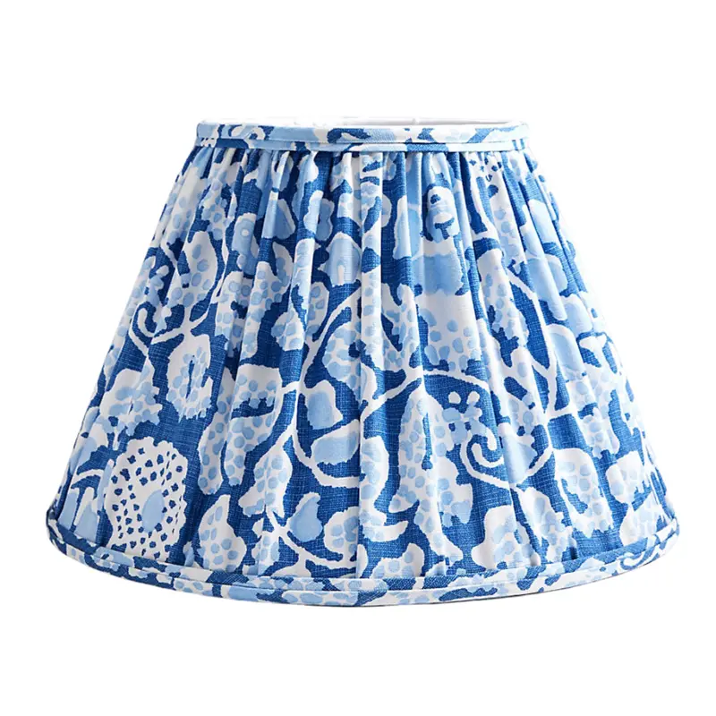 Maiden Floral Pleated Shade — Soft Botanical Motif On Structured Pleats 1