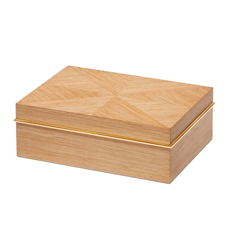 Marcello Solid Oak Keepsake Box 1