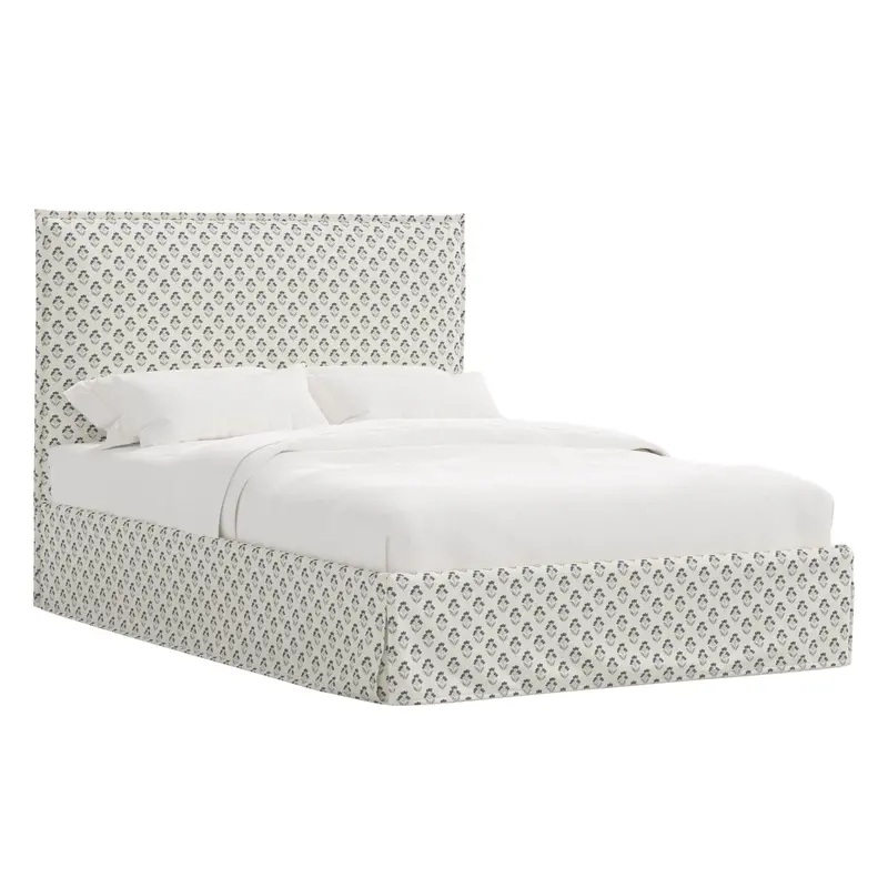 Maura Upholstered Slipcover Bed – Removable Fabric Cover 1