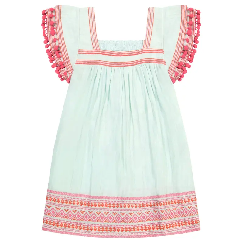 Mini Sandrine Sea Mist Dress – Lightweight Women’S Short Sleeve Style 1