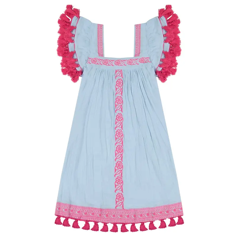 Mini Sandrine Women'S Sky-Embroidered Dress 1