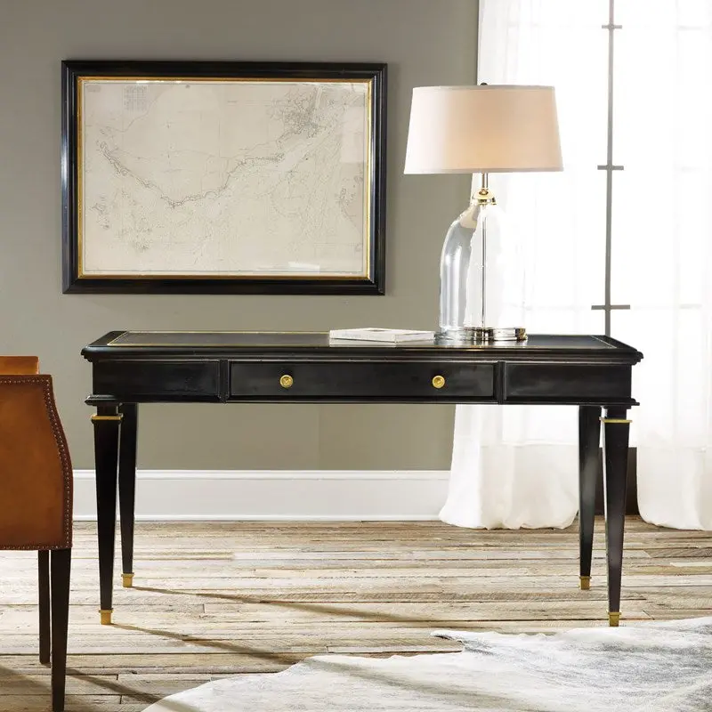 Modern History Ebonized Classical Writing Desk 1