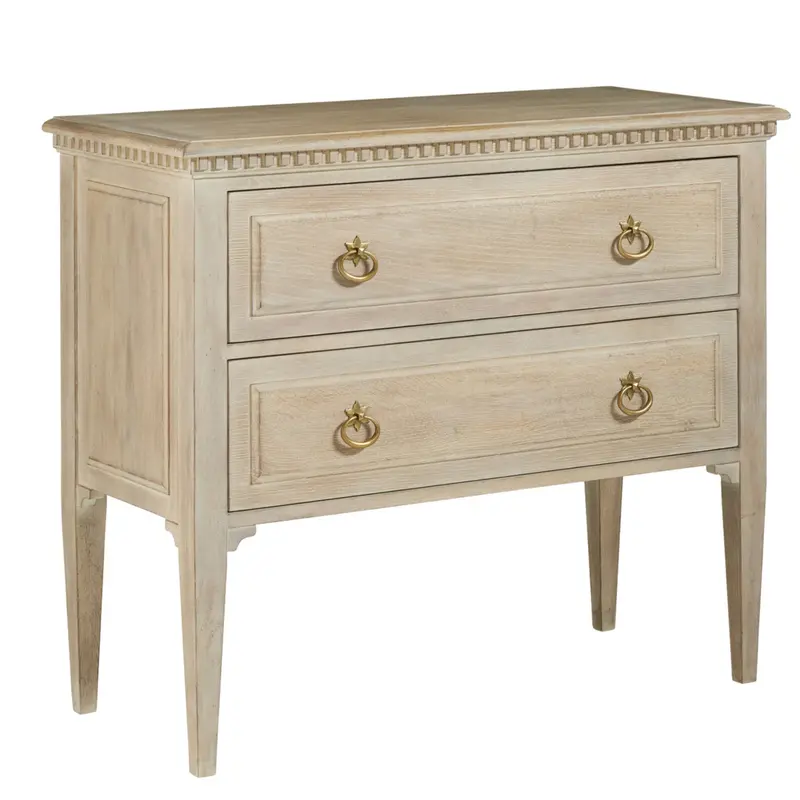 Modern History Weathered Oak Two-Drawer Commode 1