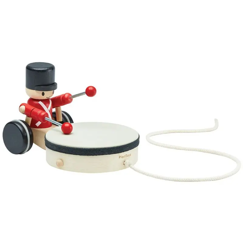 Musical Pull-Along Drummer Toy For Early Learning 1