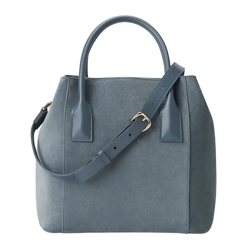 Nano Weekender Bag In Soft Suede 1