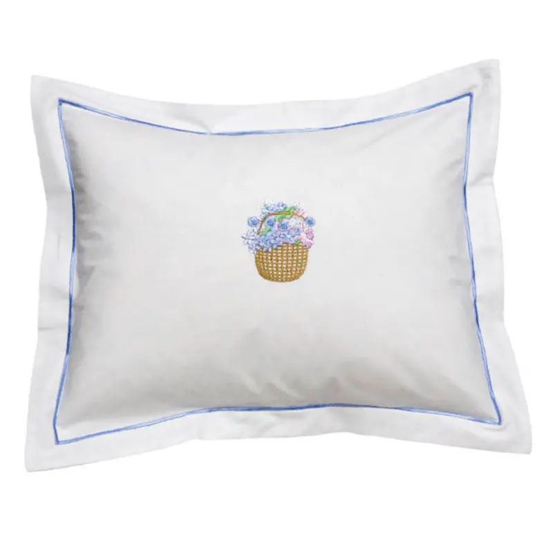Nantucket Basket-Print Boudoir Pillow Cover 1
