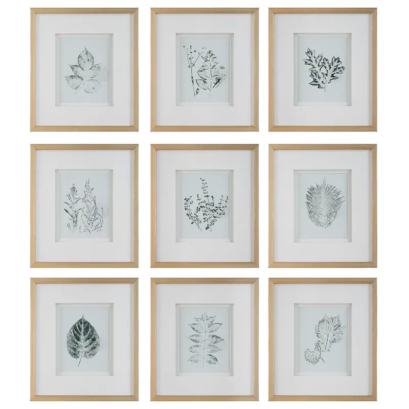 Nature-Inspired Script Art Prints – Set Of Nine 1