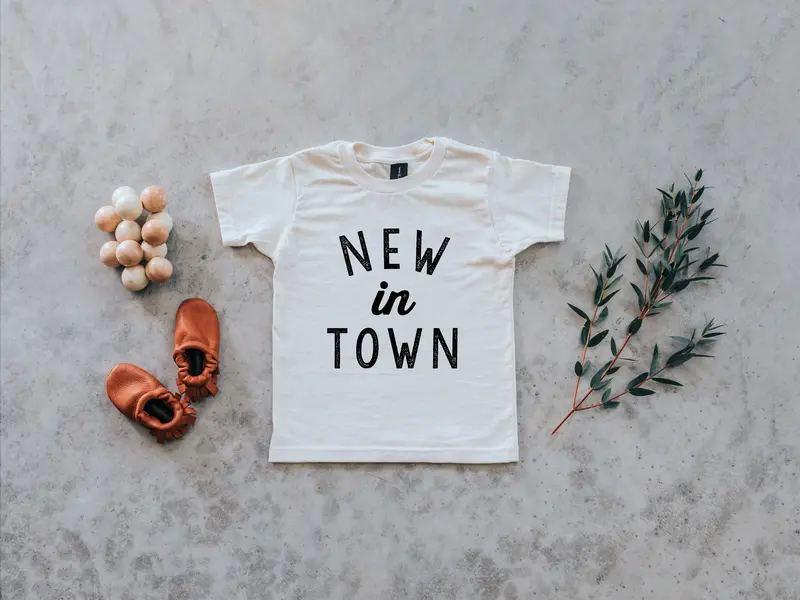 New In Town Organic Baby T-Shirt 1