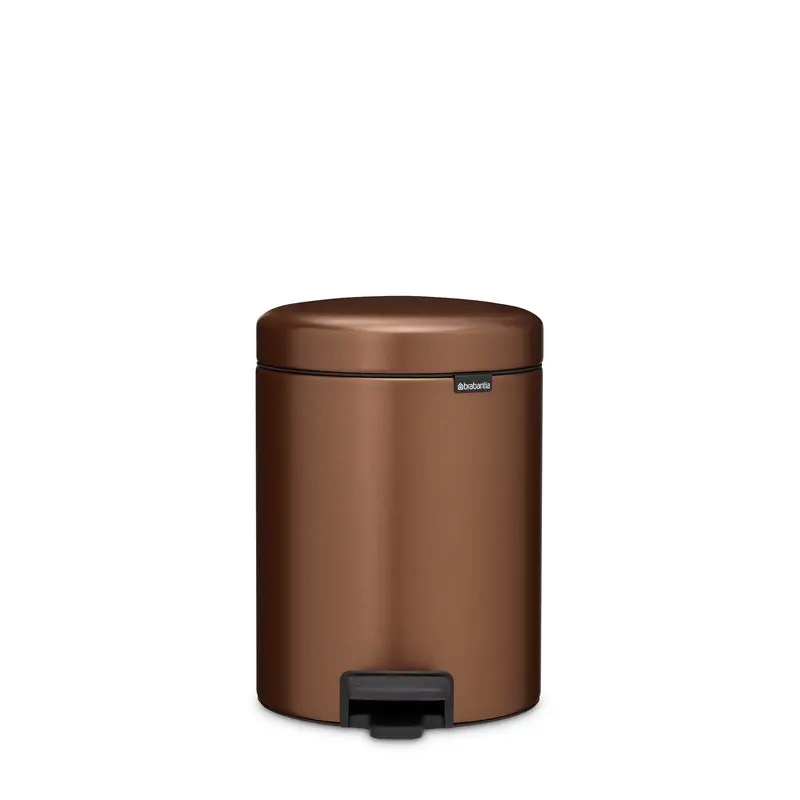 Newicon 5L Pedal Bin – Warm Bronze Finish 1