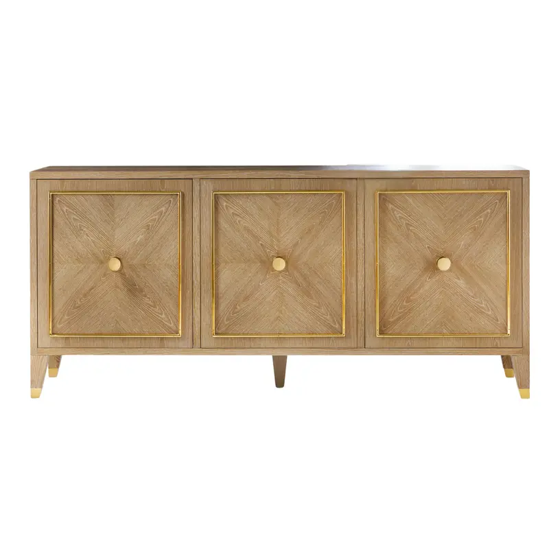 Noelle Sleek Credenza With Soft-Close Drawers 1