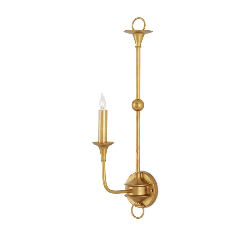 Nottaway Gold Single-Arm Wall Sconce 1