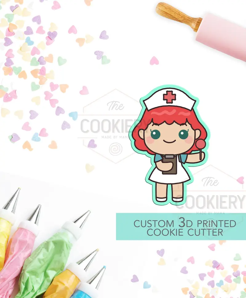 Nurse Cookie Cutter – Healthcare Professional Theme – Nurse Appreciation Baking Tool (Tck58117) 1