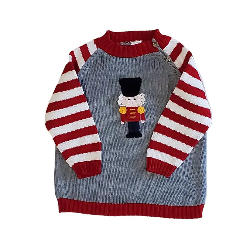Nutcracker-Themed Cable-Knit Sweater 1