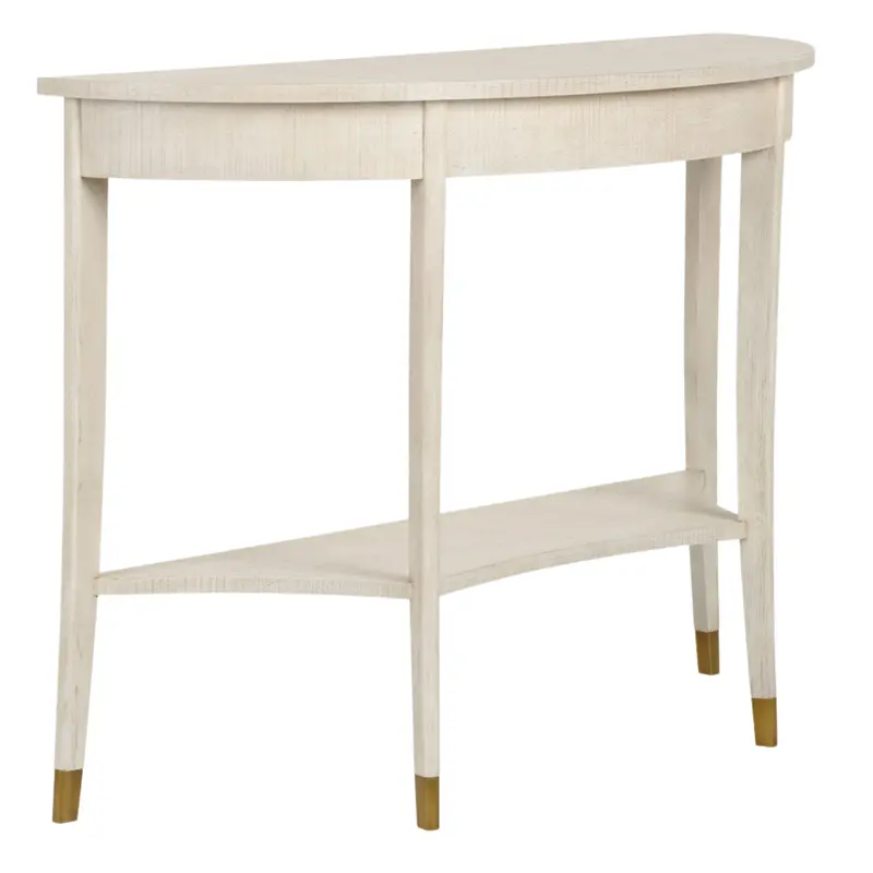Oaklee Demilune Console Table – Slim Half-Moon Entryway Or Living Room Furniture 1